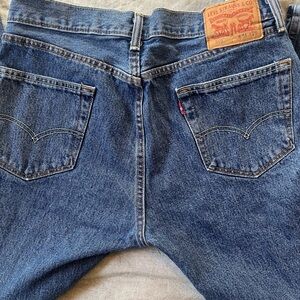 Vintage Stonewash Levi’s 505 Denim Jeans 100% Cotton Rigid Mexico